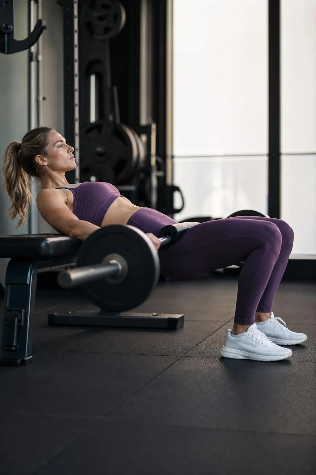 Hip Thrust: Técnica Correta, Erros Comuns e Como Progredir Carga — versão vertical para Pinterest